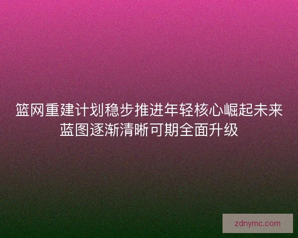 篮网重建计划稳步推进年轻核心崛起未来蓝图逐渐清晰可期全面升级